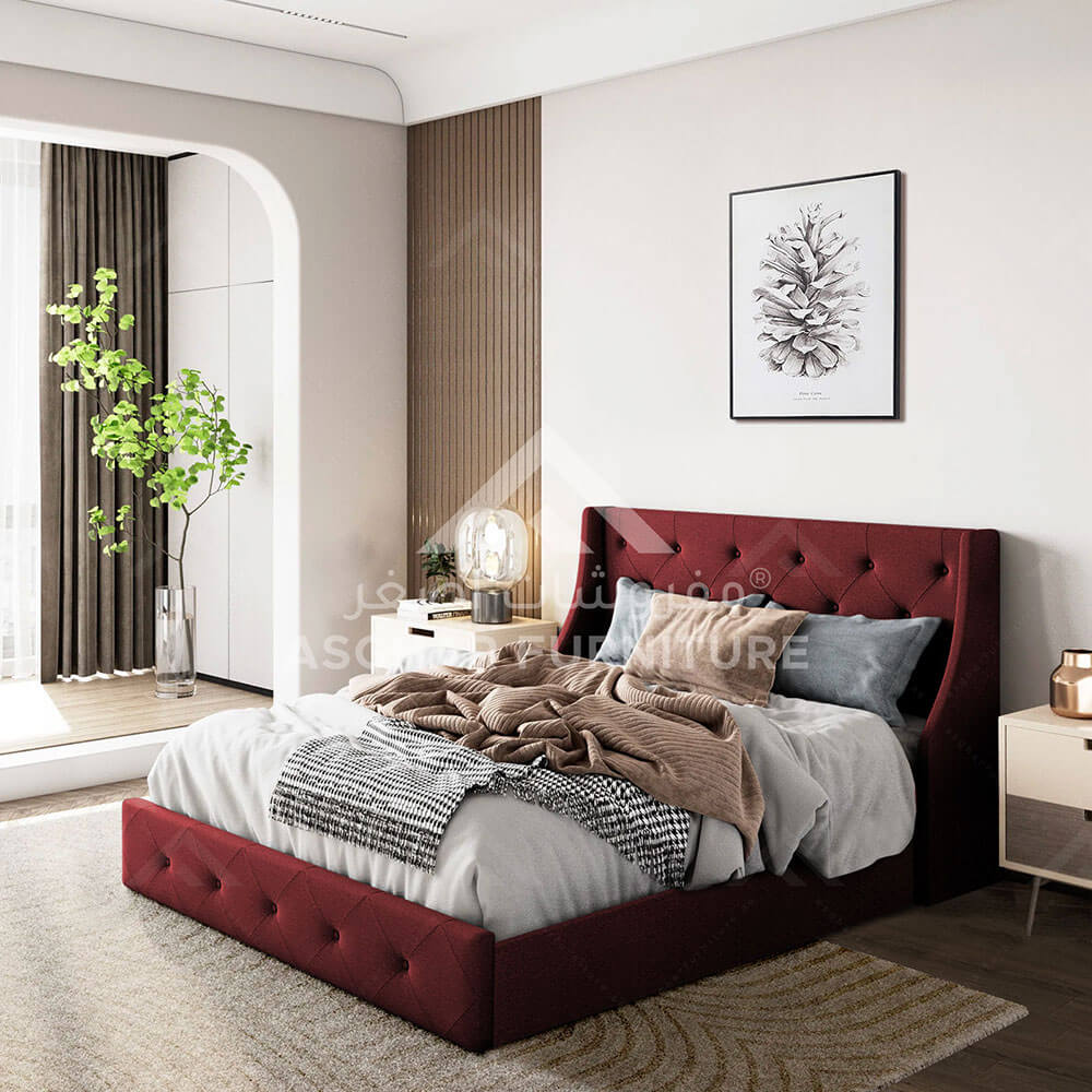 serene-button-tufted-bed-maroon serene-button-tufted-bed-maroon